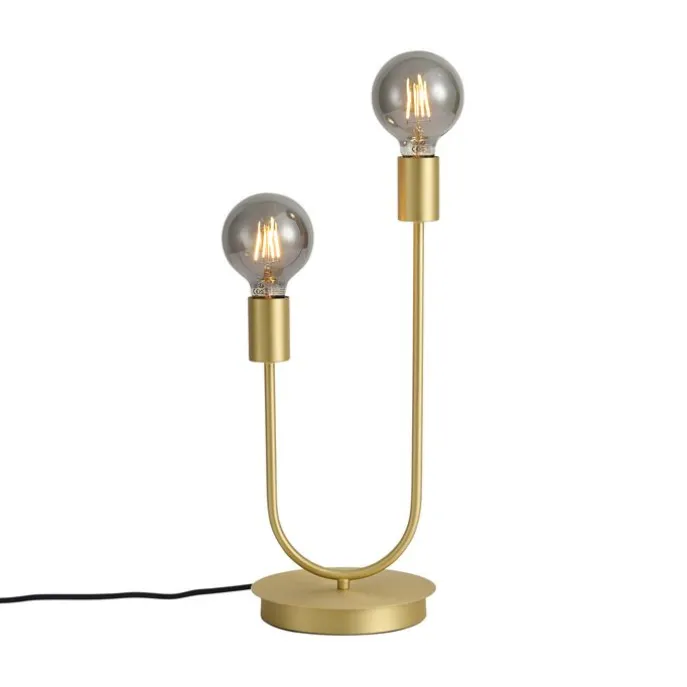 Art-Deco-Tischleuchte Messing 2-flammig - Tuning