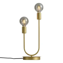 Art-Deco-Tischleuchte Messing 2-flammig - Tuning