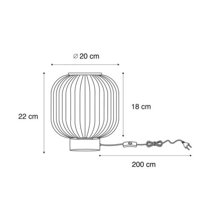Art-Deco-Tischleuchte Messing mit Glas - Karel