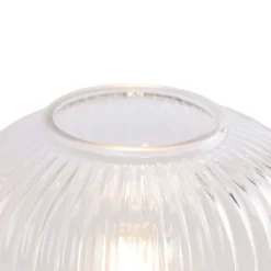 Art-Deco-Tischleuchte Messing mit Glas - Karel