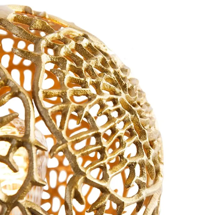 Art-Deco-Tischleuchte Stativ Gold mit Schwarz - Maro