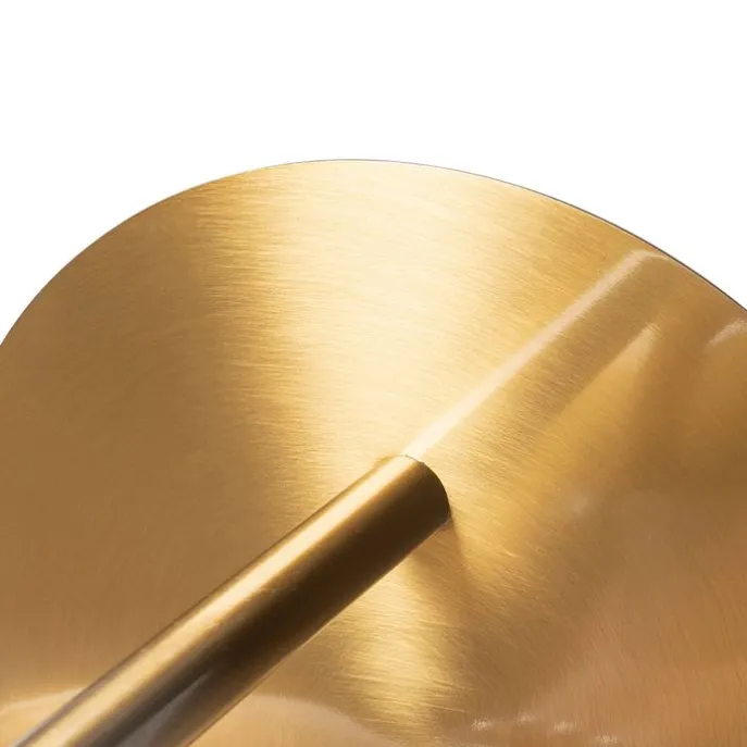 Art-Deco-Wandleuchte aus Gold und Opalglas - Flore