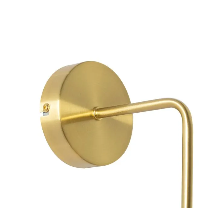 Art-Deco-Wandleuchte Gold mit Glas - Laura