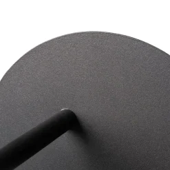 Art-Deco-Wandleuchte schwarz und Rauchglas - Flore