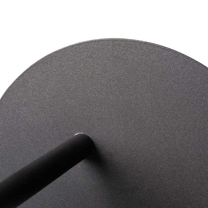 Art-Deco-Wandleuchte schwarz und Rauchglas - Flore