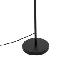 Außen Stehlampe schwarz mit weißem Schirm IP65 25 cm - Virginia