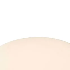 Außen Stehlampe schwarz mit weißem Schirm IP65 25 cm - Virginia