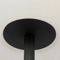 Außen Stehlampe schwarz mit weißem Schirm IP65 25 cm - Virginia