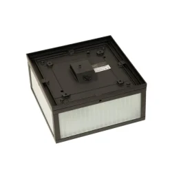 Außendeckenleuchte schwarz mit geripptem Glas 2-flammig IP44 - Charlois