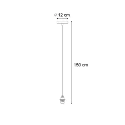 Außenhängeleuchte schwarz IP44 - Cava