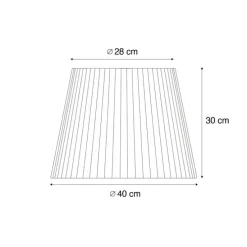 Außenlampenschirm mit orangefarbenem Seil IP54 40/28/30 - Jayla