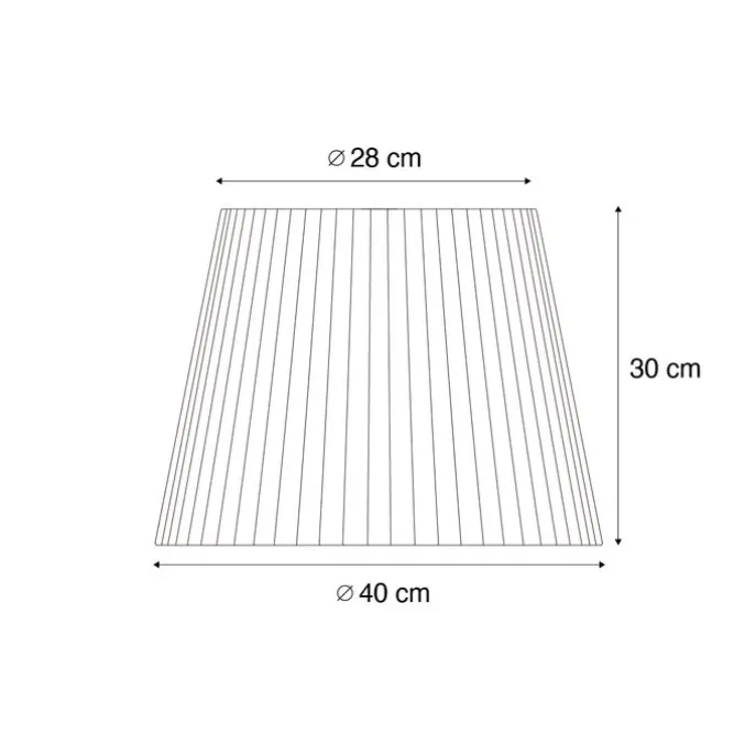 Außenlampenschirm mit orangefarbenem Seil IP54 40/28/30 - Jayla