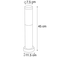 Außenlaterne anthrazit 45 cm IP44 - Rox