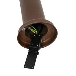 Außenlaterne rostbraun mit Opal 80 cm IP44 - Rox