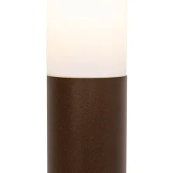 Außenlaterne rostbraun mit Opal 45 cm IP44 - Rox