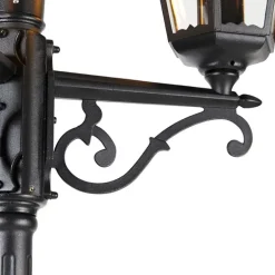 Außenlaterne schwarz 220 cm 3-flammig IP44 - Havanna