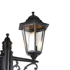 Außenlaterne schwarz 220 cm 2-flammig IP44 - Havanna