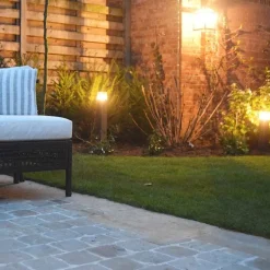 Außenleuchte 50 cm anthrazit mit Erdungsstift und Kabelmuffe - Dänemark