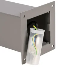 Außenleuchte 50 cm grau mit Erdungsstift und Kabelmuffe - Dänemark