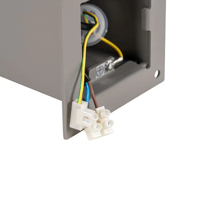 Außenleuchte 50 cm grau mit Erdungsstift und Kabelmuffe - Dänemark