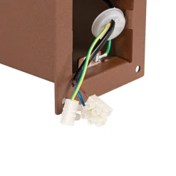 Außenleuchte 30 cm rostbraun mit Erdungsstift und Kabelmuffe - Dänemark