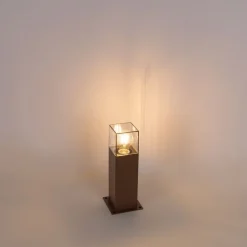 Außenleuchte 30 cm rostbraun mit Erdungsstift und Kabelmuffe - Dänemark