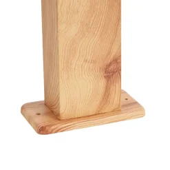 Außenleuchte Aluminium mit Holzdruck mit Erdspieß und Kabelverschraubung 65cm IP44 - Baleno