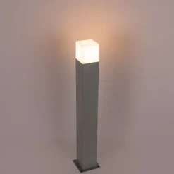 Außenleuchte Denmark P70 grau mit Erdspieß und Kabelmuffe