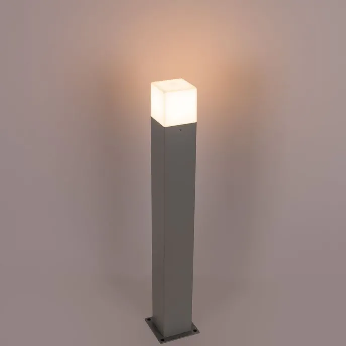 Außenleuchte Denmark P70 grau mit Erdspieß und Kabelmuffe