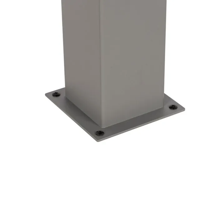 Außenleuchte Denmark P70 grau mit Erdspieß und Kabelmuffe