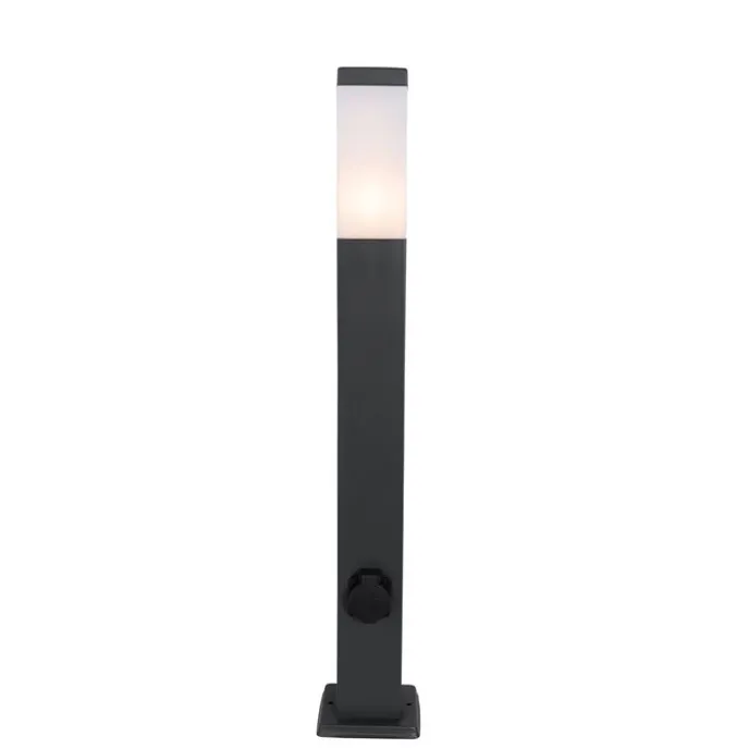 Außenleuchte Dunkelgrau 80 cm mit Fassung IP44 - Malios