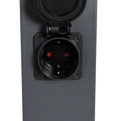 Außenleuchte Dunkelgrau 80 cm mit Fassung IP44 - Malios