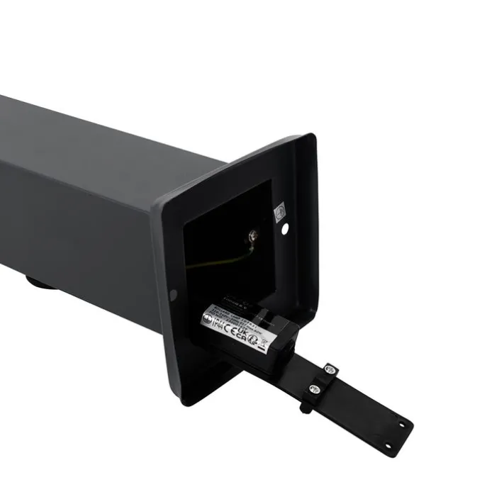 Außenleuchte Dunkelgrau 80 cm mit Fassung IP44 - Malios