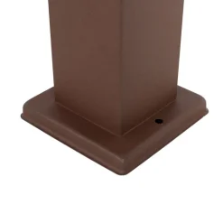 Außenleuchte Rostbraun 45 cm mit Steckdose IP44 - Malios