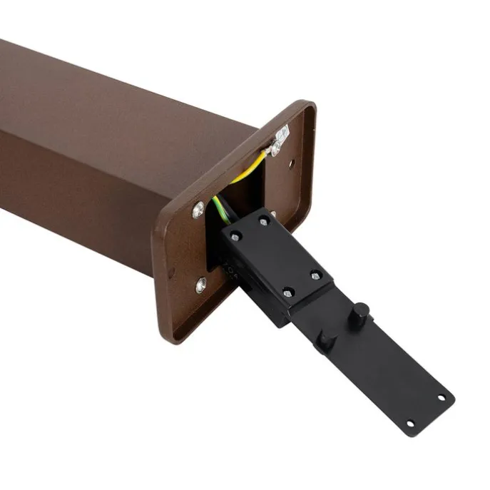 Außenleuchte Rostbraun mit Erdspieß und Kabelverschraubung 65cm IP44 - Baleno