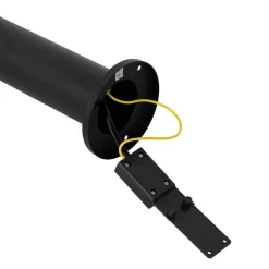 Außenleuchte Schwarz mit Erdspieß und Kabelverschraubung 45cm 2-flammig IP44 - Duo