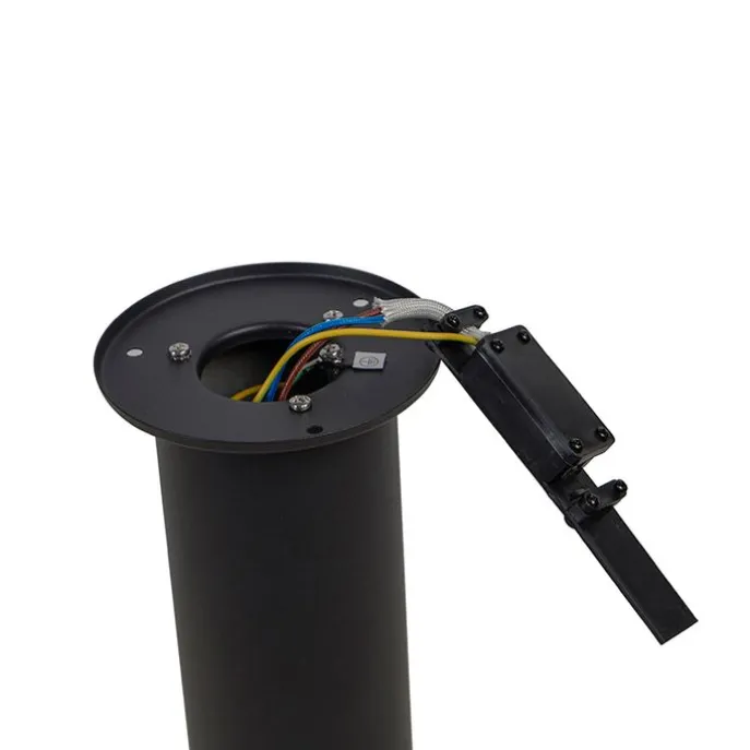 Außenleuchte schwarz mit opalweißem Schirm 50 cm - Odense