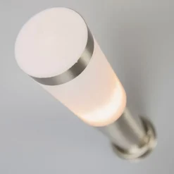 Außenleuchte Stahl 45 cm IP44 - Rox mit Erdungsstift und Kabelmuffe