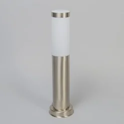 Außenleuchte Stahl 45 cm IP44 - Rox mit Erdungsstift und Kabelmuffe