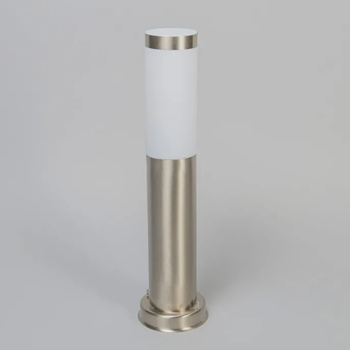 Außenleuchte Stahl 45 cm IP44 - Rox mit Erdungsstift und Kabelmuffe