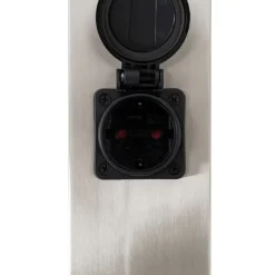 Außenleuchte Stahl 80 cm mit Fassung IP44 - Malios