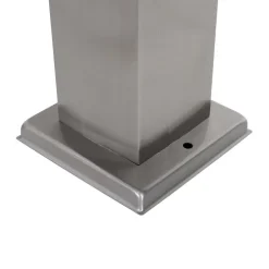 Außenleuchte Stahl 80 cm mit Fassung IP44 - Malios