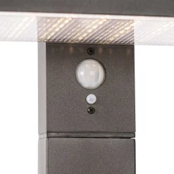 Außenpfosten dunkelgrau 80 cm inkl. LED und Abblendlicht auf Solar - Sunnie