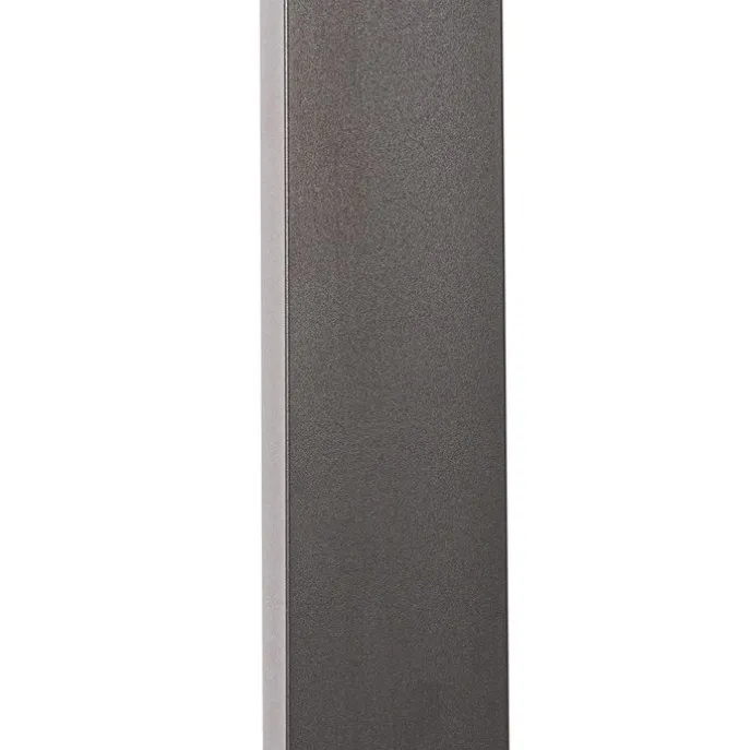 Außenpfosten dunkelgrau 80 cm inkl. LED und Abblendlicht auf Solar - Sunnie