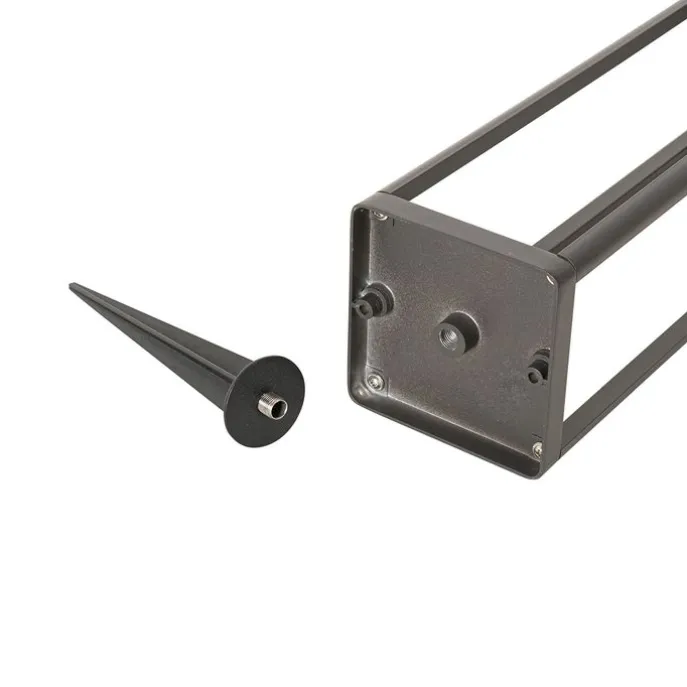 Außenpoller dunkelgrau 40 cm inkl. LED und Solar - Sonne