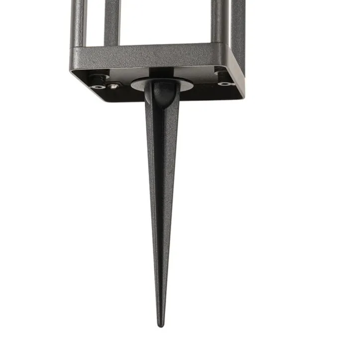 Außenpoller dunkelgrau 40 cm inkl. LED und Solar - Sonne