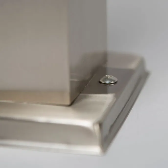 Außen-Stablampe Stahl 80cm IP44 - Malios mit Erdspieß und Kabelverschraubung