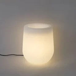 Außenstehleuchte Blumentopf weiß IP44 - Blumentopf