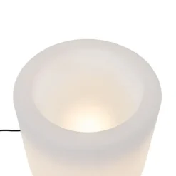 Außenstehleuchte Blumentopf weiß IP44 - Blumentopf