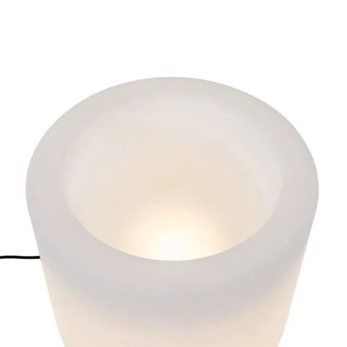 Außenstehleuchte Blumentopf weiß IP44 - Blumentopf